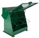 metal bar bolt trash enclosures|Acadia 130 Gallon ADA Compliant Bear & Animal Resistant .